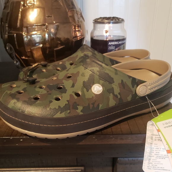 CROCS Other - 🆕️ NWT Crocs Crocband II Camo Clog